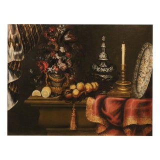 Antonio Tibaldi, Still Life 1670, Oil on Canvas For Sale