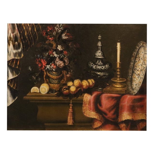 Antonio Tibaldi, Still Life 1670, Oil on Canvas For Sale