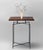 Narrow Side Table, Solid Black Walnut End Table, Handmade Small Side Table With Steel Base For Sale - Image 4 of 10