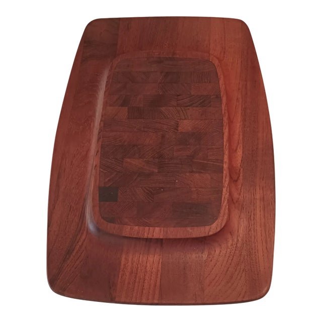 Danish Teak Rectangle Cheese Board Dansk Jens Quistgaard, 1960's For Sale