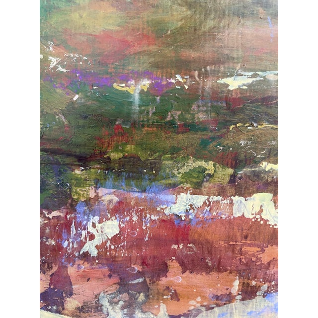 2020s Original Landscape Painting. Acrylic Paint and Textural Materials on Board. For Sale - Image 5 of 12
