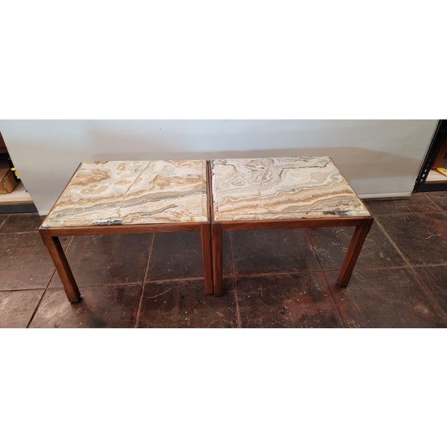 A nice pair of coffee tables side tables from Baker Furniture 1960s. Very nice condition recently polished.