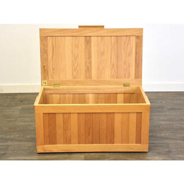 Solid Oak Storage Chest by Charles b Chairish