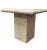1980s Post-Modern Travertine Marble Pedestal Table For Sale - Image 5 of 7