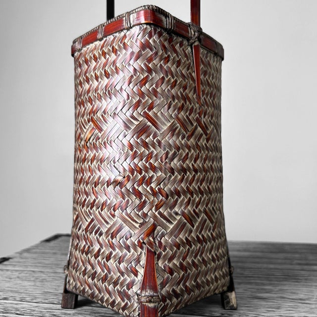 Japanese Ikebana Flower Basket, 1960s For Sale - Image 13 of 14