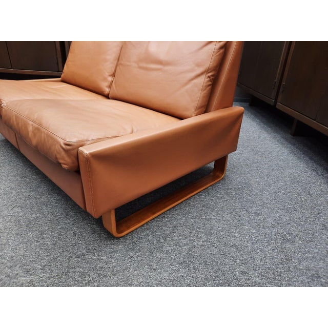 Model Conseta Two-Seater Leather Sofa by Wilhelm Möller for Cor, 1960s For Sale - Image 9 of 14