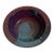 Stoneware Bowl in Reds and Blue by Nationally Recognized North Carolina Potter Bill Stewart For Sale