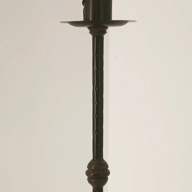 1970s Vintage Wrought Iron Floor Lamp For Sale - Image 5 of 15