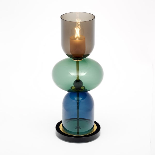 2020s Murano Glass Ettore Sottsass Style Urn Lamps For Sale - Image 5 of 9