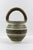 Large Mid-Century Green and Brown Glazed Ceramic Vase with Handle by Marcel Guillot for Salon des Ateliers d'Art, France, 1950s For Sale - Image 4 of 11