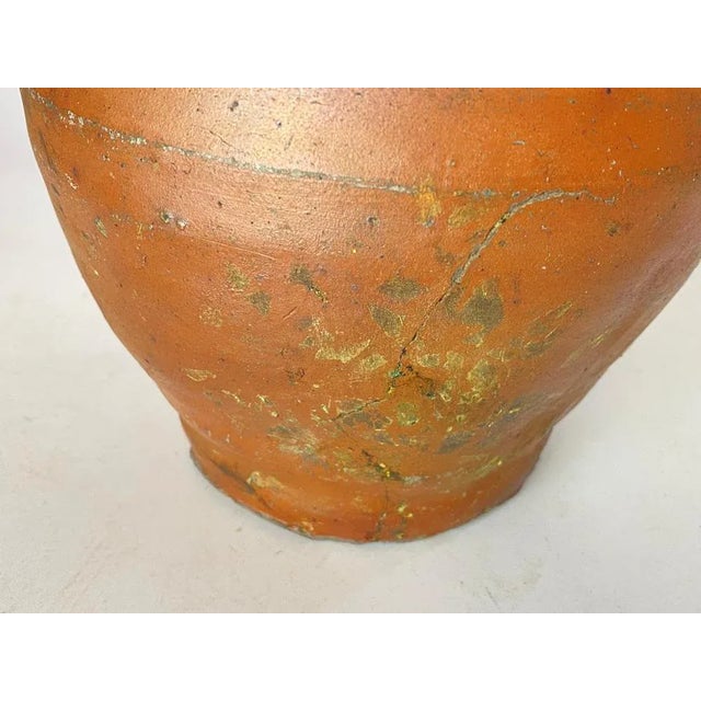19th Century Japanese Stoneware Pottery Jug Pitcher with Glaze For Sale - Image 9 of 11