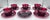 Elevate your coffee service with this delightful 12-piece set of Anchor Hocking dishes in the stunning Baltic Royal Ruby...