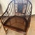 Wood Rare Botanical Maitland-Smith Brighton Pavilion Burnt Bamboo Armchair – Mid-Century Chinoiserie For Sale - Image 7 of 12