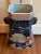 Vintage tall Chinese hand painted ceramic vase