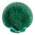 Green Majolica Shell Plate Circa 1920 For Sale