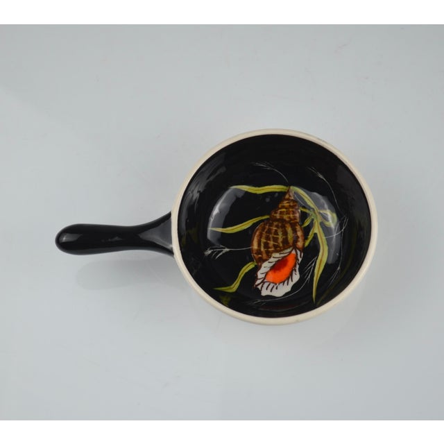 Shell Ceramic Set by Guy Trévoux for Henriot Quimper, 1950s, Set of 3 For Sale - Image 12 of 13