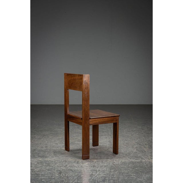 Brown Constructivist Accent Chair from L.O.V. For Sale - Image 8 of 13