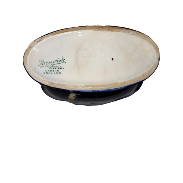 Art Deco 1950s Beswick Palm Tree Vase, Albert Hallam Design For Sale - Image 3 of 4