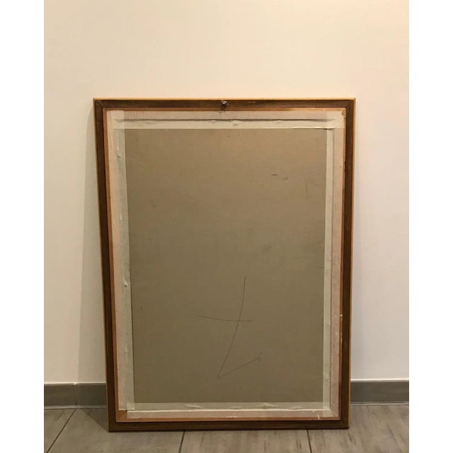 Alexandre Rochat, Anemones in a Glass Vase, Gouache For Sale - Image 6 of 7