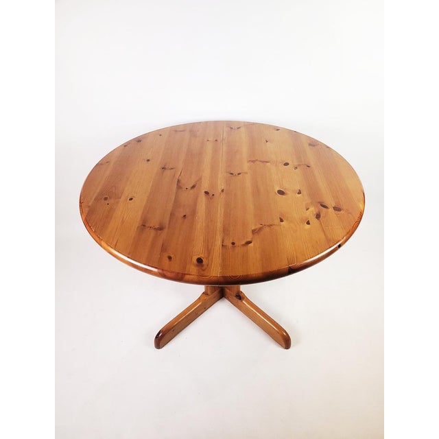 Vintage Danish Extendable Table in Pine, 1970s For Sale - Image 13 of 15