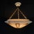Art Deco Three-Light Alabaster Pendant Lamp, 1920s For Sale - Image 4 of 12