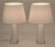 1950s White Doublecoated Glass Table Lamps by Carl Fagerlund for Orrefors, 1950s, Set of 2 For Sale - Image 5 of 11