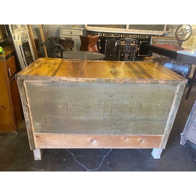 19th C. German Biedermeier Black Walnut Commode For Sale - Image 4 of 6