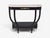 Black Louis XVI Style, Console Tables, Ebonized Wood, Bronze, Marble, France, 20th C. For Sale - Image 8 of 16