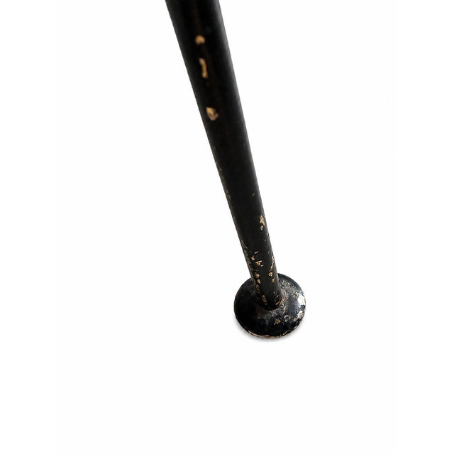 1950s Richard Galef for Ravenware Mid-Century Modern Metal Magazine Rack & Stand For Sale - Image 4 of 6