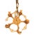 1920s 1920s Art Deco Brass Five Light Romantic Revival Polychrome Candelabra Chandelier For Sale - Image 5 of 7