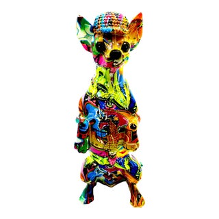 Interior Illusions Plus Street Art Chihuahua Standing on Hind Legs For Sale