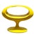 2000 - 2009 Y2k Space Age William Emmerson Attributed "Spheroid" Yellow Side Drinks Table For Sale - Image 5 of 8
