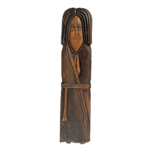 Hand-Carved Statue of Man