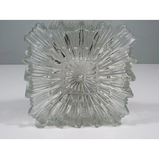 Brutalist Square Flush Mount, 1970s For Sale - Image 9 of 12