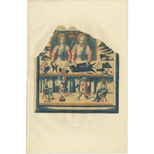 Mid 19th Century Delange, Votive Plaque, 1869, Print For Sale - Image 5 of 5