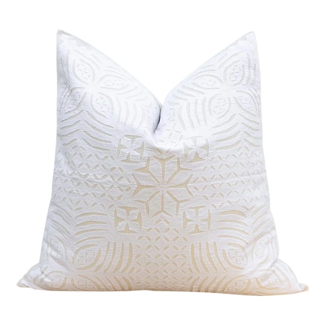 Camellia Euro Applique Pillow Cover For Sale