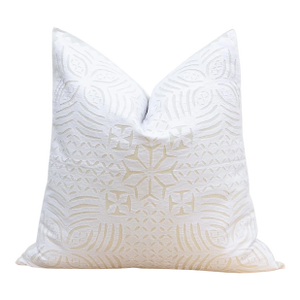 Camellia Euro Applique Pillow Cover