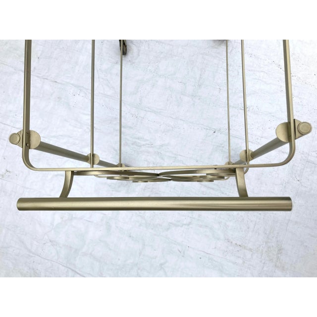 Hollywood Regency Solid Brass Bar Cart For Sale - Image 4 of 10
