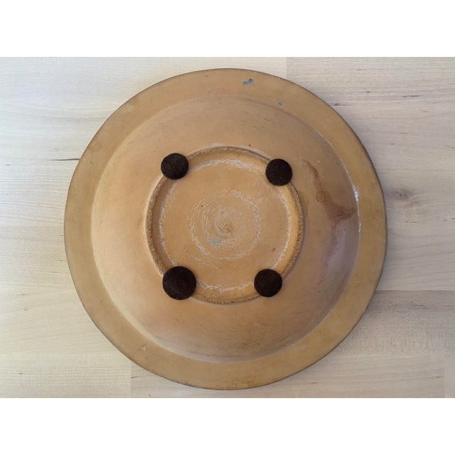 1950s Mid-Century Heide Mosaic of Denmark Stone Marble Mosaic Rooster Plate For Sale - Image 4 of 6