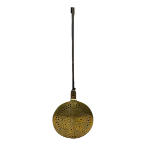Early 18th Century French Brass Plague Pan With Forged Iron Handle