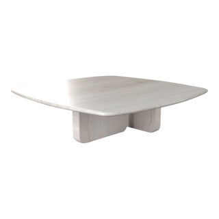 Liya Travertine Coffee Table 40" For Sale