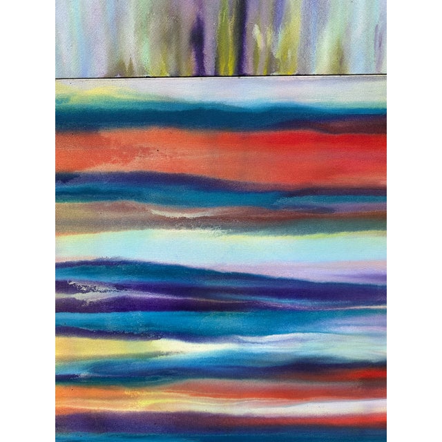 1970s Large Vintage Abstract Painting For Sale - Image 5 of 6