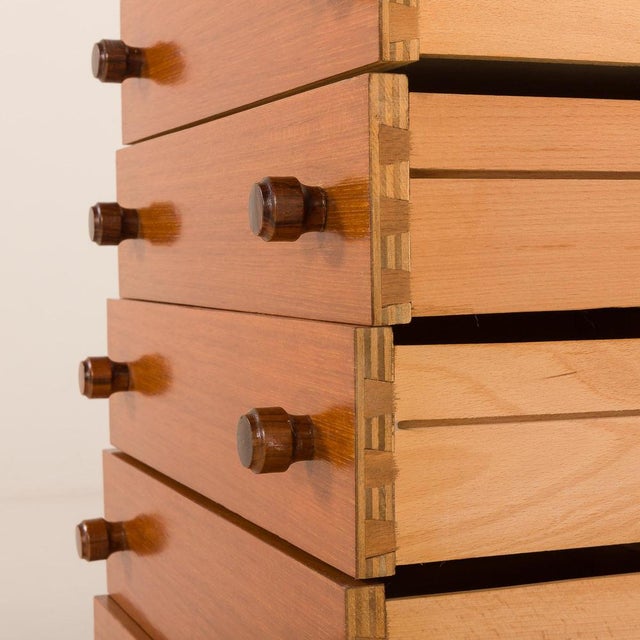 Vintage Teak Sideboard in the style of Charlotte Perriand, 1970s For Sale - Image 14 of 18