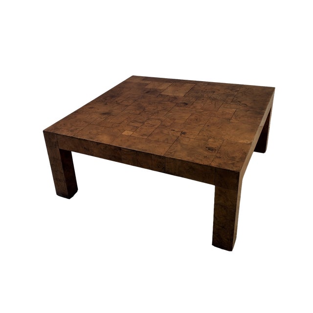 1950s Burl Walnut Patchwork Coffee Table in the Style of Paul Evans, Circa 1950s For Sale - Image 5 of 10