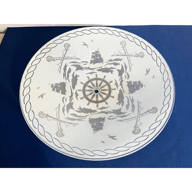 1960s Nautical Ships Flush Light For Sale - Image 14 of 16