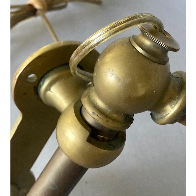 1920s German Art Deco Task Wall Lamp, Solid Brass, Beautifully Engineered For Sale In San Francisco - Image 6 of 8