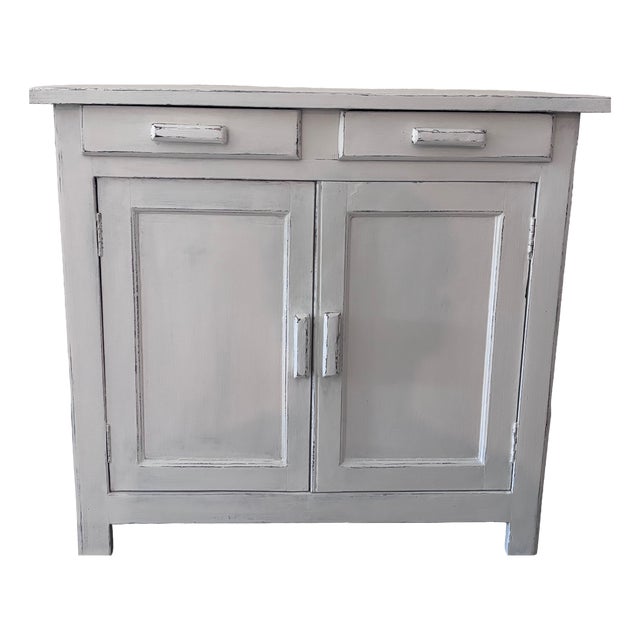 Parisian Buffet in White Patina For Sale