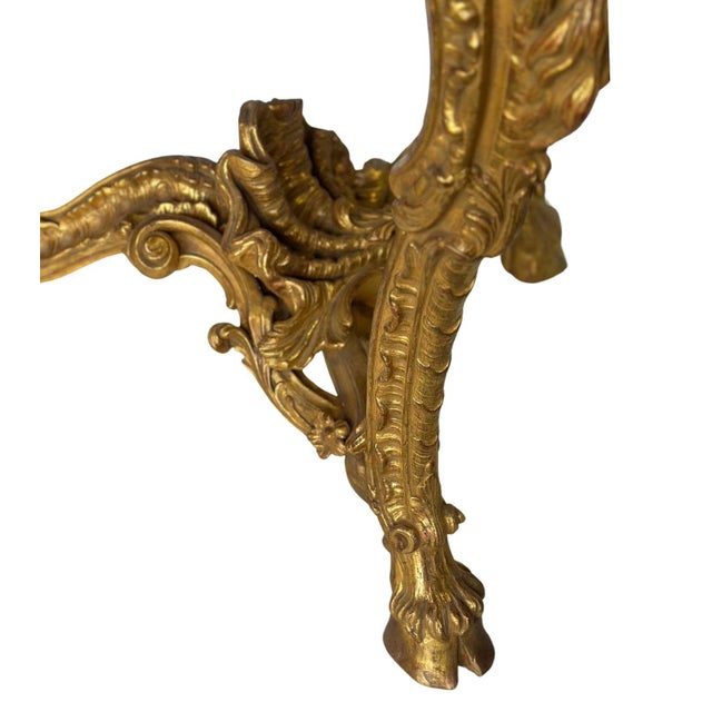 Important Late 19th C. English Neoclassical Giltwood Console Table W/ Marble Top For Sale - Image 9 of 11