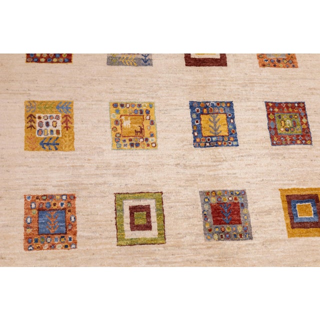 Contemporary Gabbeh Rug 5'0" X 6'6'' For Sale - Image 10 of 10