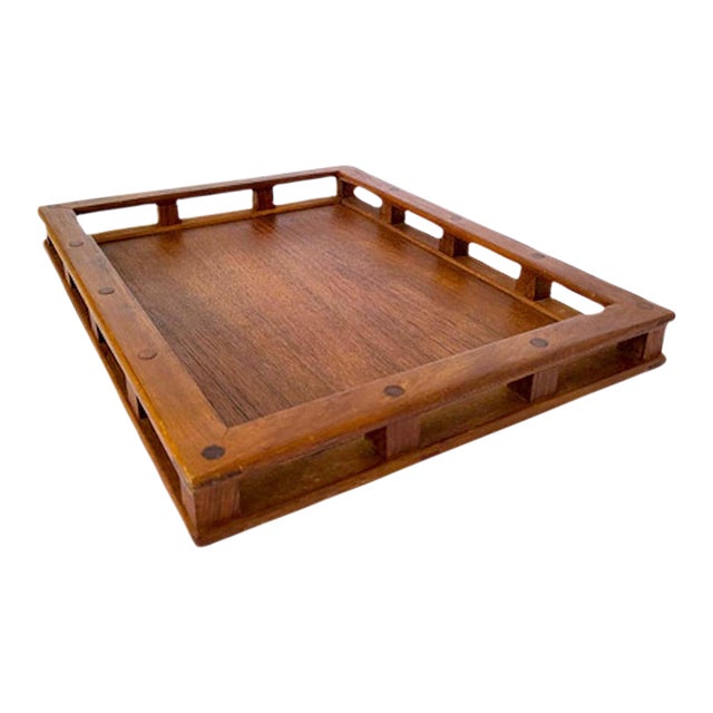 1970s Jens Quistgaard Teak Wood Serving Tray Designed for Dansk For Sale